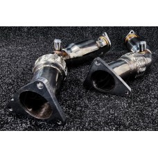 Даунпайпы с пламягасителем "Garage32" (Nissan Infiniti G37, Skyline 2002-2007)