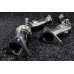 Даунпайпы с пламягасителем "Garage32" (Nissan Infiniti G37, Skyline 2002-2007)