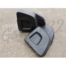 Широкие боковины переднего бампера "Black Wide" (Hummer H2, SUT)