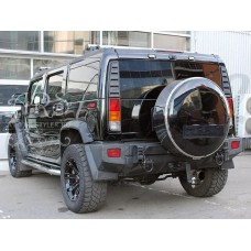 Стальной контейнер запасного колеса "HummerShield" (Hummer H2)