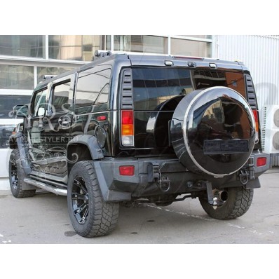 Стальной контейнер запасного колеса "HummerShield" (Hummer H2)