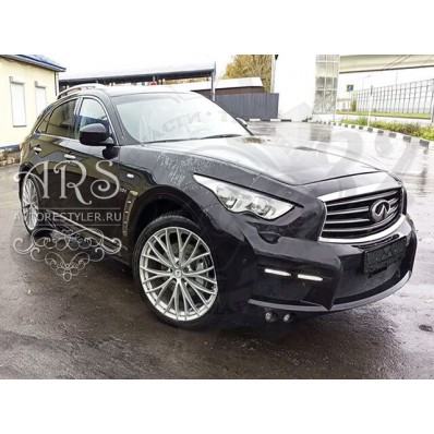 Передний бампер "Speed Cars" (Infiniti QX70 S51 2013-2018) Передний бампер "Speed Cars" (Infiniti QX70 S51 2013-2018)