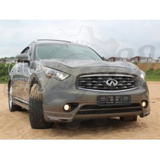 Накладка на передний бампер "Mz Speed" (Infiniti FX, QX 2008-2017)