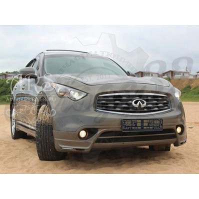 Накладка на передний бампер "Mz Speed" (Infiniti FX, QX 2008-2017) Накладка на передний бампер "Mz Speed" (Infiniti FX, QX 2008-2017)