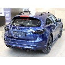 Накладка на задний бампер "Speed Cars" (Infiniti FX QX 2008-2017)