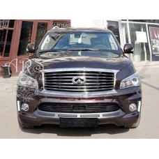 Накладка на передний бампер "ProLine Sport" (Infiniti QX56, QX80 Z62)