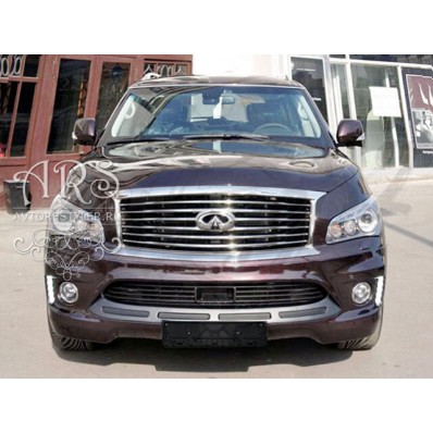 Накладка на передний бампер "ProLine Sport" (Infiniti QX56, QX80 Z62)