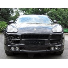 Накладная на передний бампер "Techart Turbo S" (Porsche Cayenne 955 S)
