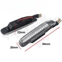 LED поворотники "прозрачные" BMW E46