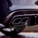 Черные насадки "AMG" (Mercedes C-Class W205) Черные насадки "AMG" (Mercedes C-Class W205)