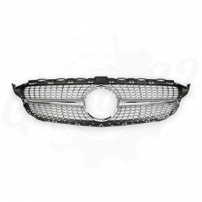 Решетка "Diamond Silver" (Mercedes C-Class W205 рестайлинг) Решетка "Diamond Silver" (Mercedes C-Class W205 рестайлинг)