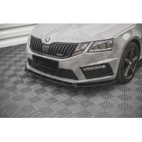 Сплиттер переднего бампера "MAXTON" (Skoda A7 RS 2017-2020) 