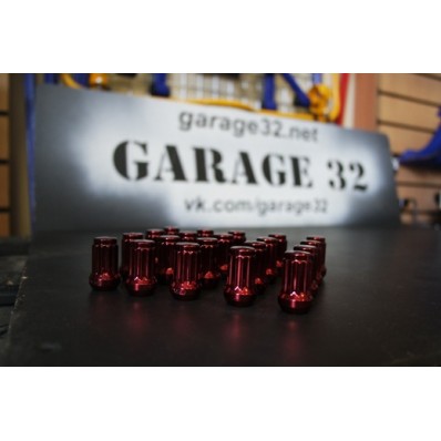 Гайки колесные "Garage 32 Red"