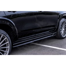 Сплиттеры на пороги "Miriada" (Cadillac Escalade V)