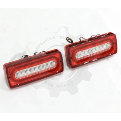Комплект задних светодиодных фонарей "Red Crystal" (Mercedes-Benz G-Class W463 1990-2018) Комплект задних светодиодных фонарей "Red Crystal" (Mercedes-Benz G-Class W463 1990-2018)