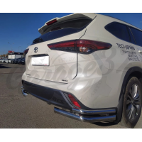 Комплект угловой защиты заднего бампера "G32" (Toyota Highlander XU70 2021 - н.в.)