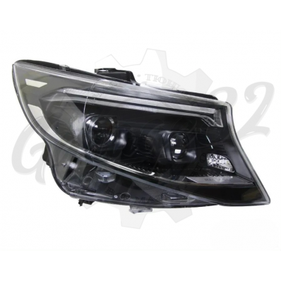 Комплект передних фар "Black Lighte" (Mercedes-Benz V-Class / Vito W447 2014-2024) Комплект передних фар "Black Lighte" (Mercedes-Benz V-Class / Vito W447 2014-2024)
