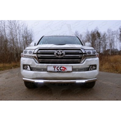 Защиты переднего бампера vol.1 "Garage32" (Toyota Land Cruiser 200 2015-2021)