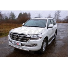 Защиты переднего бампера vol.2 "Garage32" (Toyota Land Cruiser 200 2015-2021)