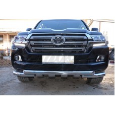Защиты переднего бампера vol.3 "Garage32" (Toyota Land Cruiser 200 2015-2021)