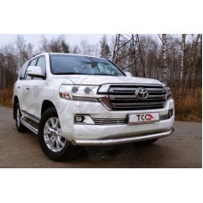Защиты переднего бампера vol.4 "Garage32" (Toyota Land Cruiser 200 2015-2021)