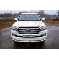Защиты переднего бампера vol.8 "Garage32" (Toyota Land Cruiser 200 2015-2021)