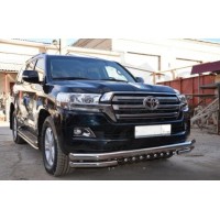 Защиты переднего бампера vol.16 "Garage32" (Toyota Land Cruiser 200 2015)