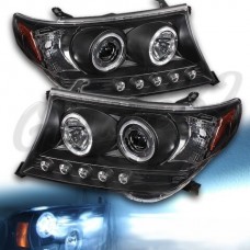 Передние фары "LED Black" (Toyota Land Cruiser 200)