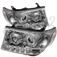 Передние фары "Chrome LED" (Toyota Land Cruiser 200)