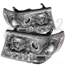 Передние фары "Chrome LED" (Toyota Land Cruiser 200)