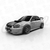 Расширения передних крыльев «Конь» (Subaru Impreza WRX/STI II GD 2002–2005)
