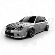 Расширения передних крыльев «Лиса» (Subaru Impreza II GD/GG седан/универсал 2005–2007)