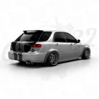 Расширения задних крыльев под узкий бампер "LKIT" (Subaru Impreza II GD/GG 2000–2007)