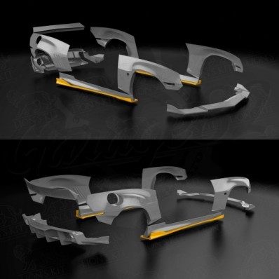 Сплиттеры порогов "LKIT" (Chevrolet Camaro V RS, SS, ZL1 2009–2015) Сплиттеры порогов "LKIT" (Chevrolet Camaro V RS, SS, ZL1 2009–2015)