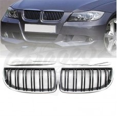 Решетки радиатора "Chrome F-Style" (BMW 3 Series E90 dorest.)