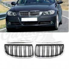 Решетки радиатора "Chrome F-Style" (BMW 3 Series E90 dorest.)