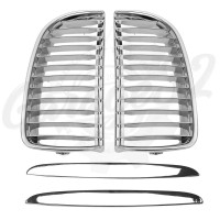Решетки радиатора "Chrome Glass" (BMW 3 Series E90 dorest.)