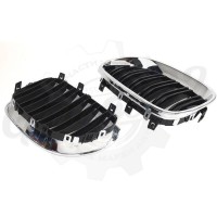 Решётки радиатора "F-Style Crome" (BMW E60)