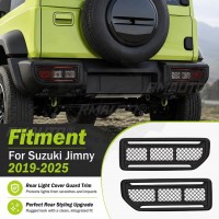 Защитные накладки на задние ПТФ vol.1 "Black Line" (Suzuki Jimny 2019–2025)