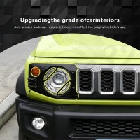 Защитные накладки на передние фары vol.10 "Black Line" (Suzuki Jimny 2019–2025)