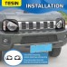 Защитные накладки на передние фары vol.12 "Black Line" (Suzuki Jimny 2019–2025)