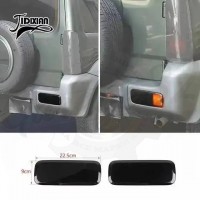 Защитные накладки на задние ПТФ vol.6 "Black Line" (Suzuki Jimny 2019–2025)