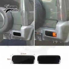 Защитные накладки на задние ПТФ vol.6 "Black Line" (Suzuki Jimny 2019–2025)