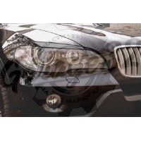 Накладки на передние фары "реснички"  (BMW X5 E70)