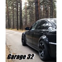 Накладки на зеркала "F Style" (BMW 3 Series E46 Sedan)