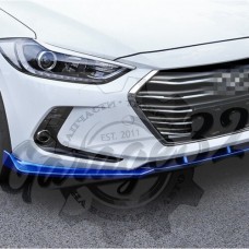 Накладки переднего бампера (Hyundai Elantra 6)