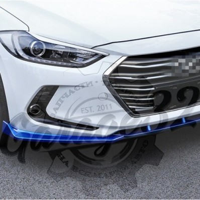 Накладки переднего бампера (Hyundai Elantra 6)