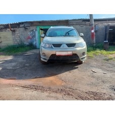 Накладки переднего бампера (Mitsubishi Outlander XL)