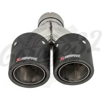 Карбоновая насадка "Akrapovic Style" 90х2 мм правая vol. 2