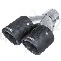 Карбоновая насадка "Akrapovic Style" 90х2 мм правая vol. 2